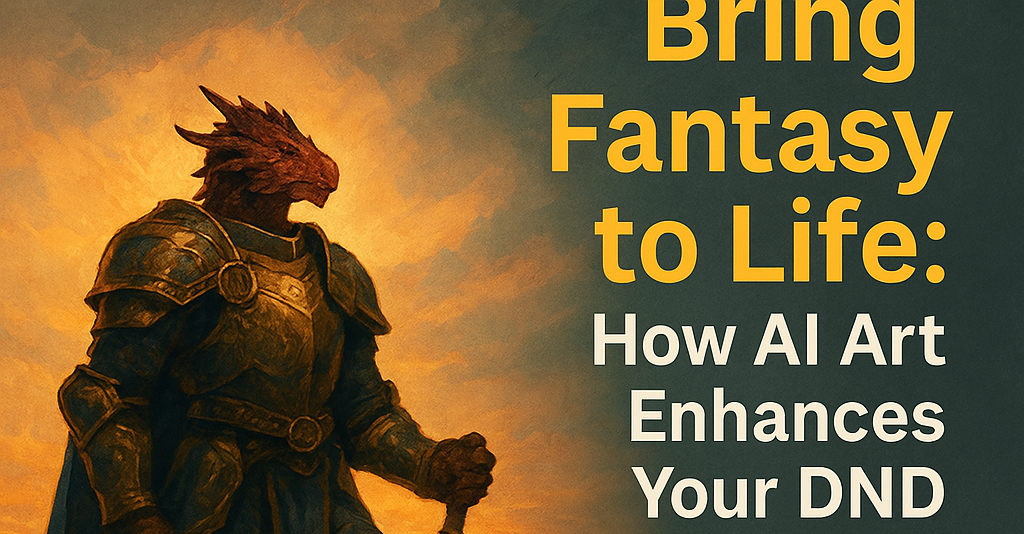 Bring Fantasy to Life: How AI Art Enhances Your DND Storytelling